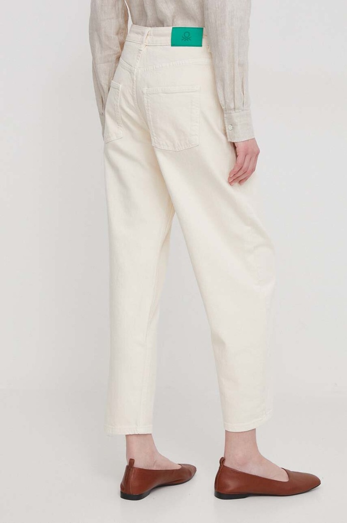 Odzież United Colors of Benetton jeansy 45Z2DE01R beżowy