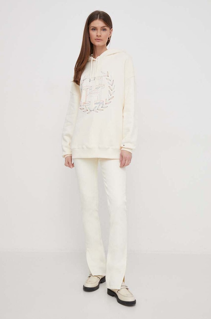 Τζιν παντελόνι Sisley 4UNGLE037 κίτρινο SS24