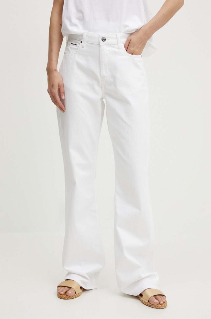 Calvin Klein jeansy biały K20K206957