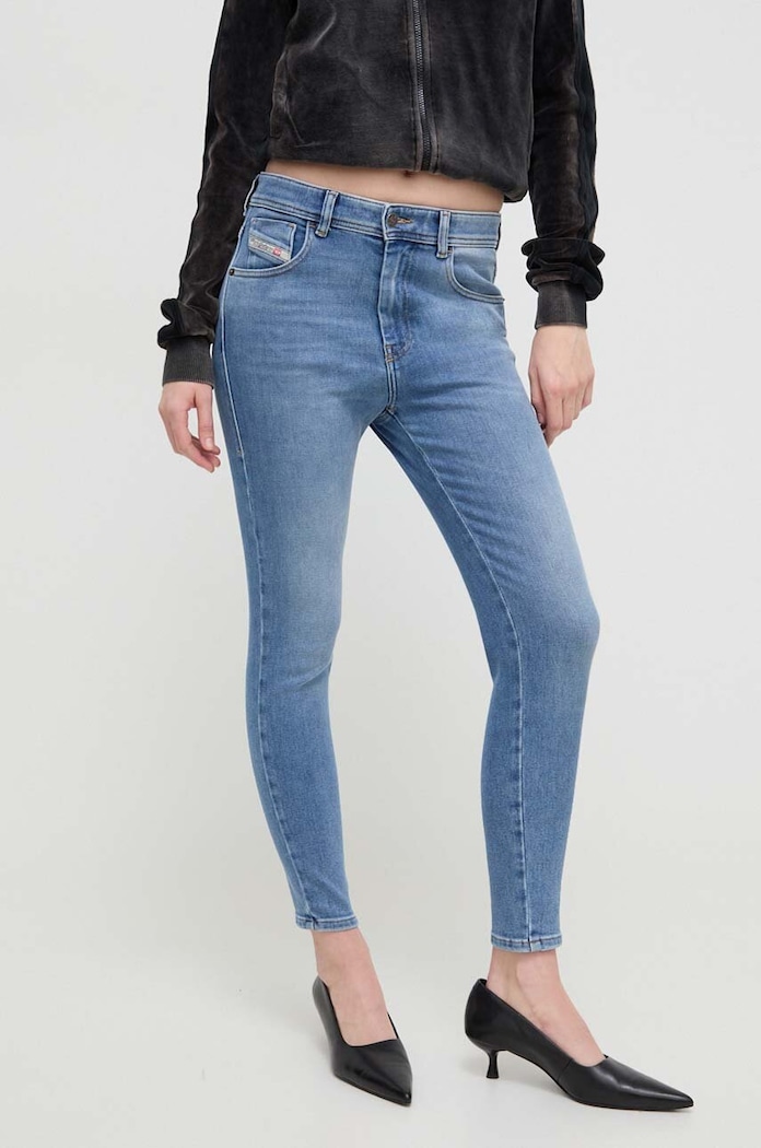 Diesel jeansy 1984 SLANDY-HIGH Planet friendly niebieski A03597.09H93