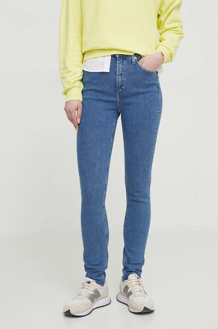 Džíny Calvin Klein Jeans Planet friendly modrá J20J223311