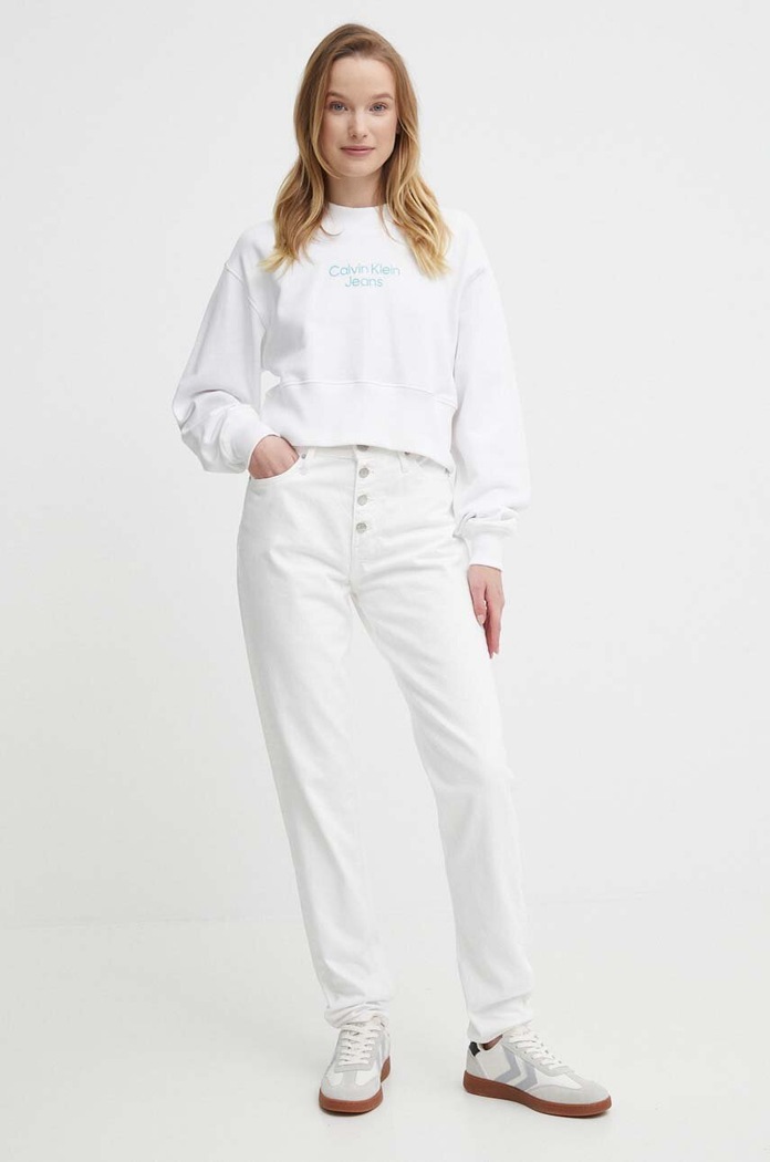 Džíny Calvin Klein Jeans J20J222765 bílá SS24