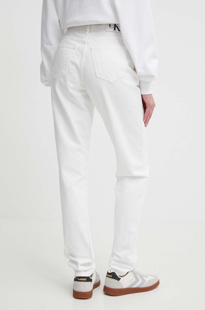 Oblečení Džíny Calvin Klein Jeans J20J222765 bílá