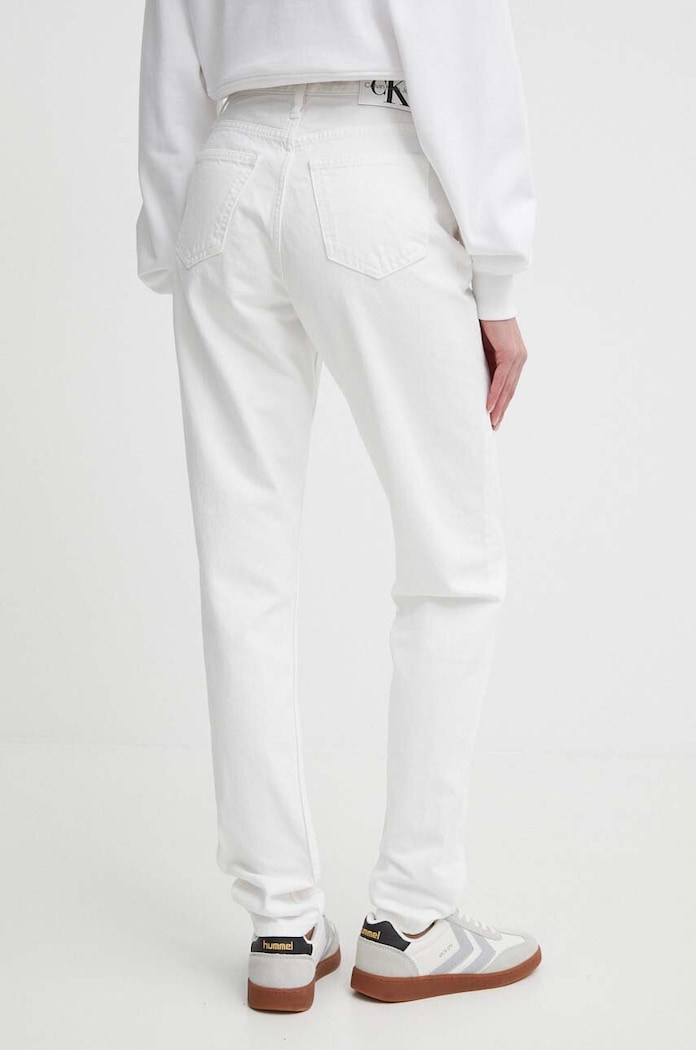 Oblečení Džíny Calvin Klein Jeans J20J222765 bílá