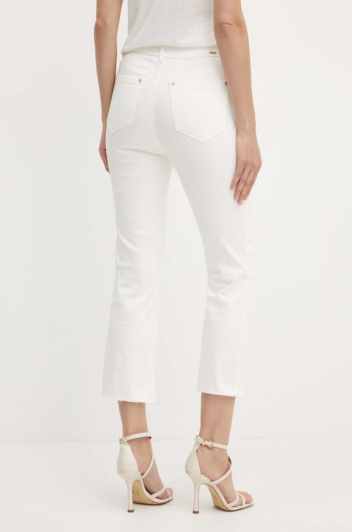 Odzież Morgan jeansy PAMEL PAMEL.OFF.WHITE biały