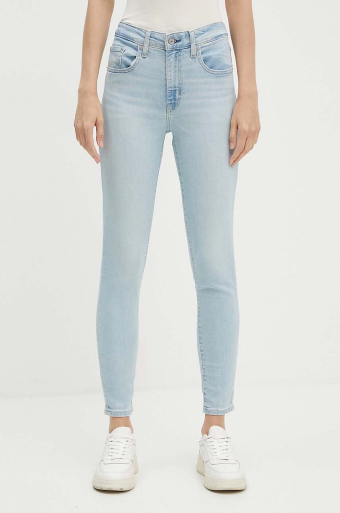 Levi's jeansy 721 HIGH RISE SKINNY niebieski 18882
