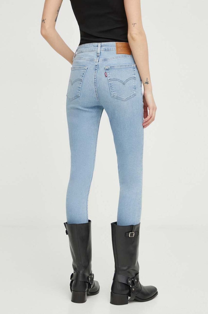 Ρούχα Τζιν παντελόνι Levi's 721 HIGH RISE SKINNY 18882 μπλε