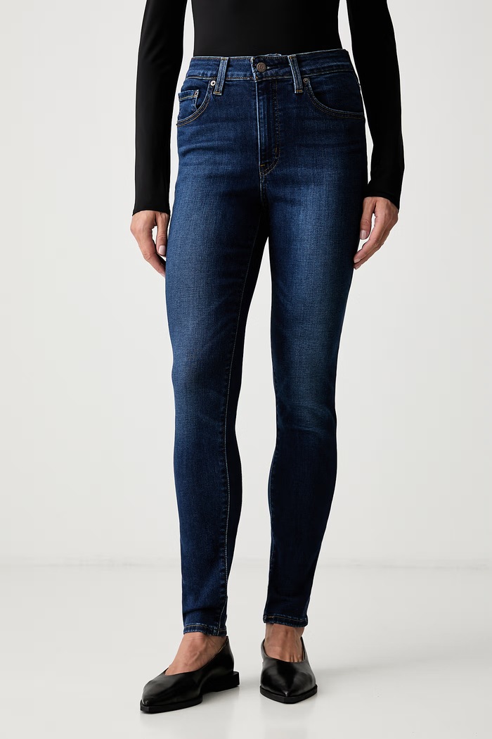 Levi's jeansy skinny damskie 721 HIGH RISE SKINNY niebieski 18882