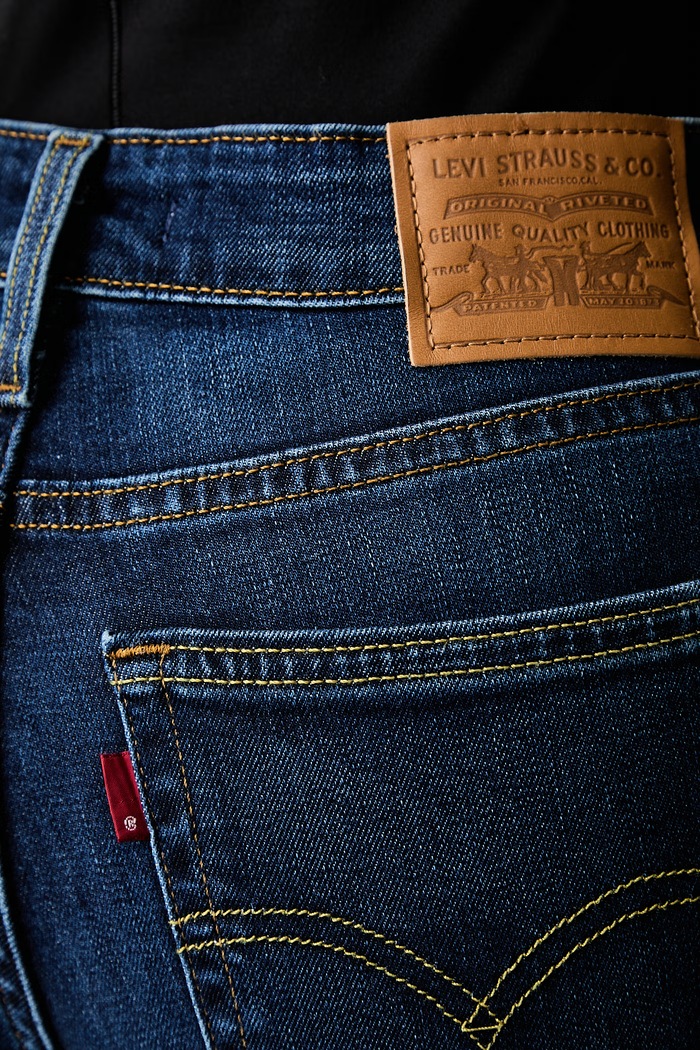 Levi's jeansy skinny damskie 721 HIGH RISE SKINNY niebieski 18882