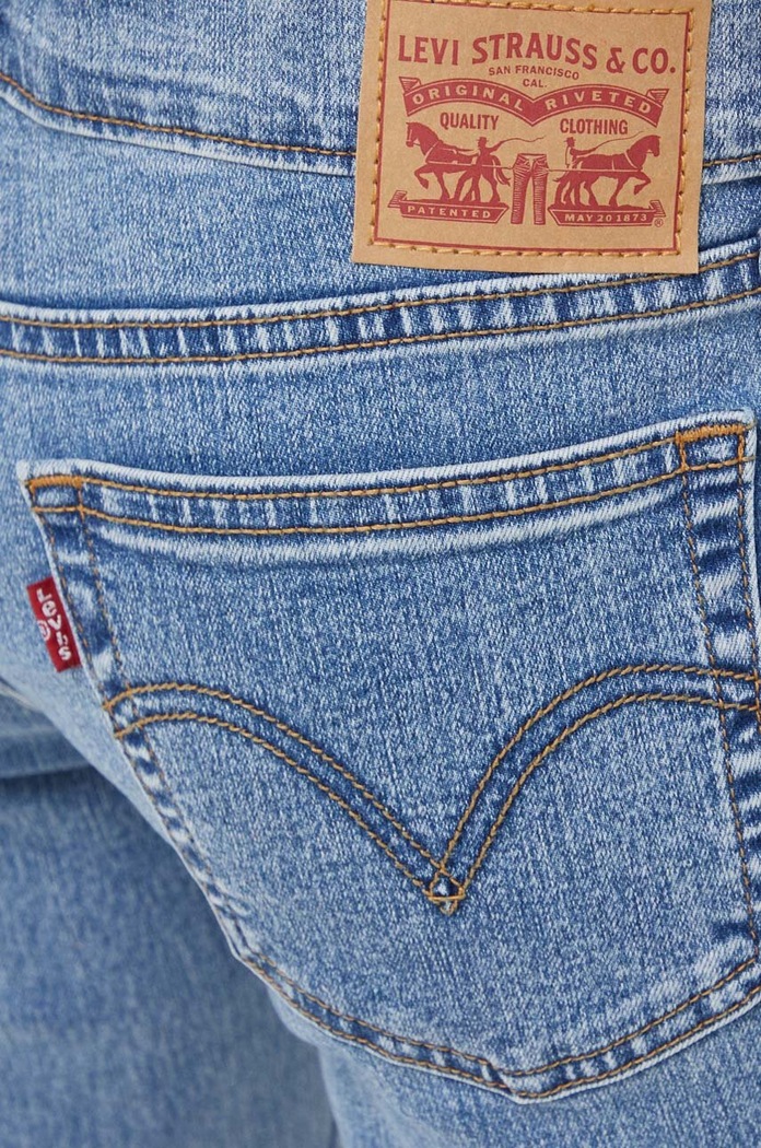 Jeansy MID RISE BOYFRIEND Levi's 19887 niebieski
