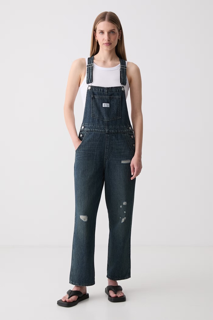 Levi's ogrodniczki jeansowe damskie VINTAGE OVERALL granatowy 85315