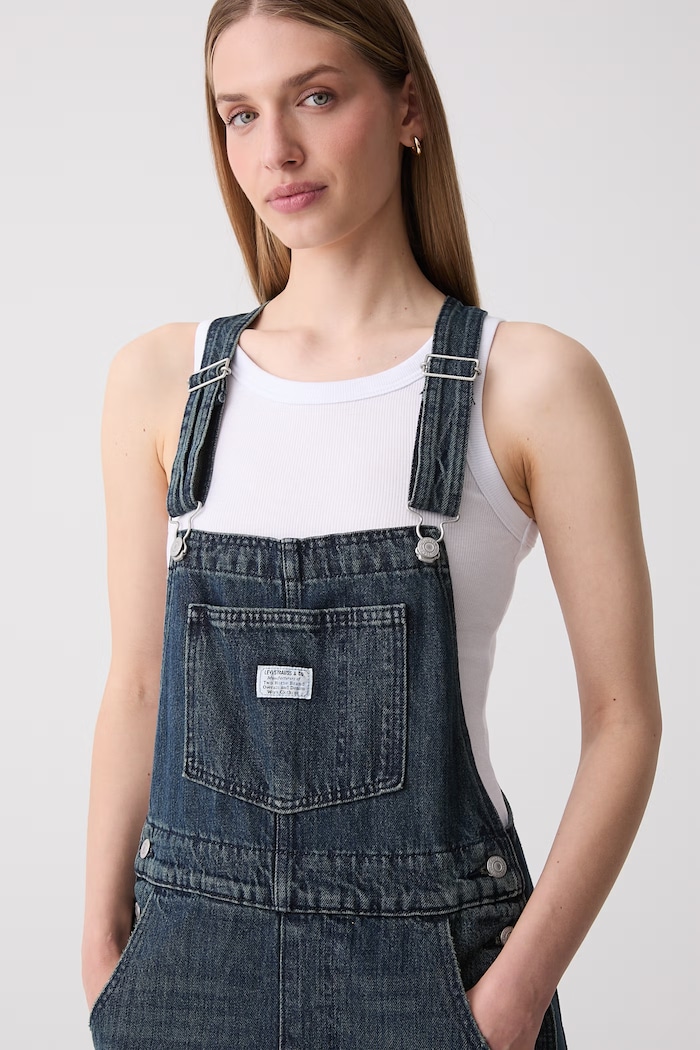 Levi's ogrodniczki jeansowe damskie VINTAGE OVERALL granatowy 85315