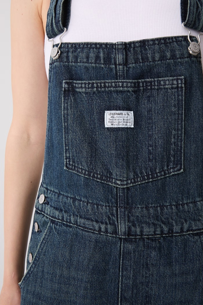 Levi's ogrodniczki jeansowe damskie VINTAGE OVERALL 85315 granatowy