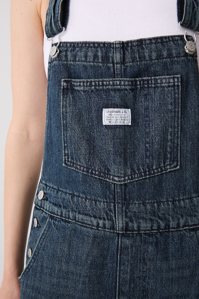 Levi's ogrodniczki jeansowe damskie VINTAGE OVERALL 85315 granatowy