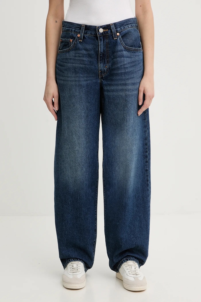 Τζιν παντελόνι Levi's BAGGY DAD Planet friendly σκούρο μπλε A3494