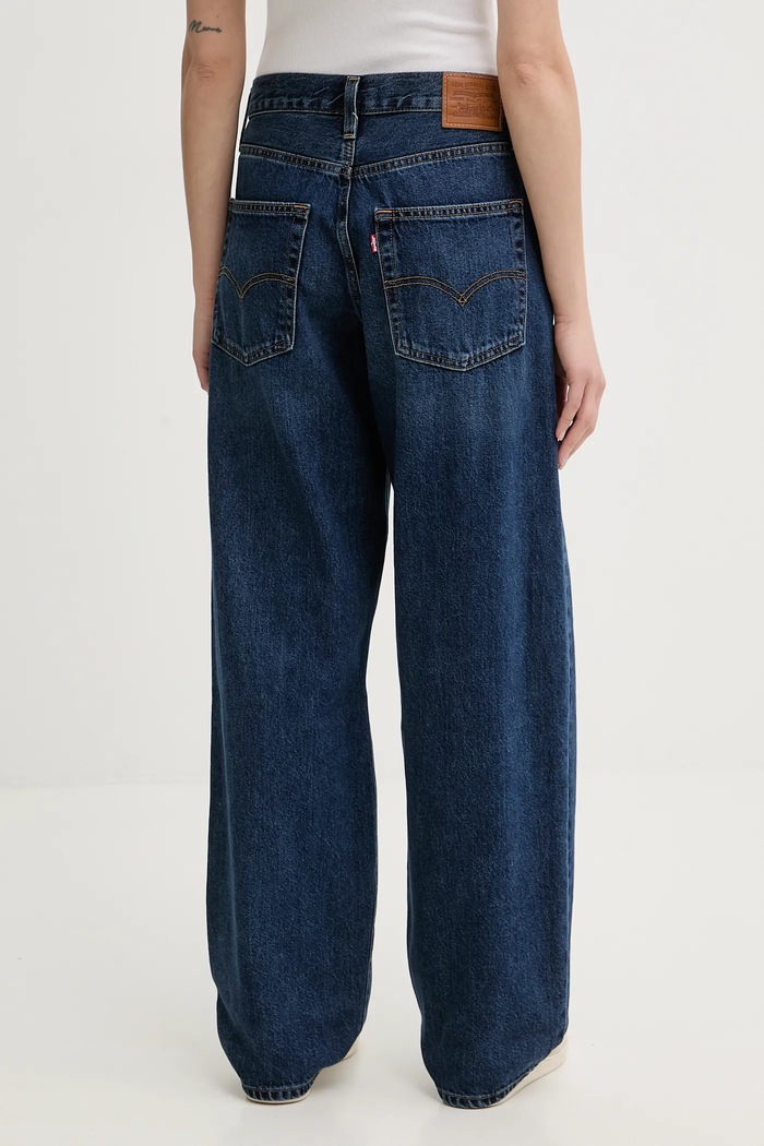 Ρούχα Τζιν παντελόνι Levi's BAGGY DAD A3494 σκούρο μπλε