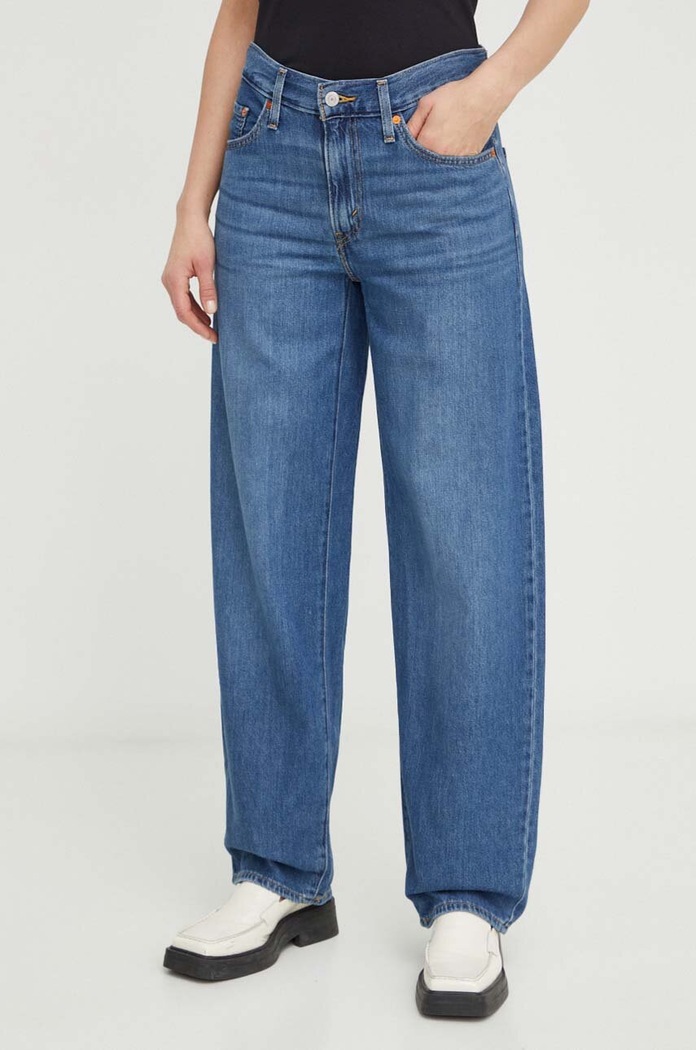 Τζιν παντελόνι Levi's BAGGY DAD Planet friendly σκούρο μπλε A3494