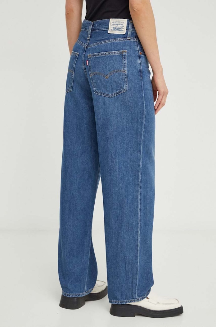 Ρούχα Τζιν παντελόνι Levi's BAGGY DAD A3494 σκούρο μπλε