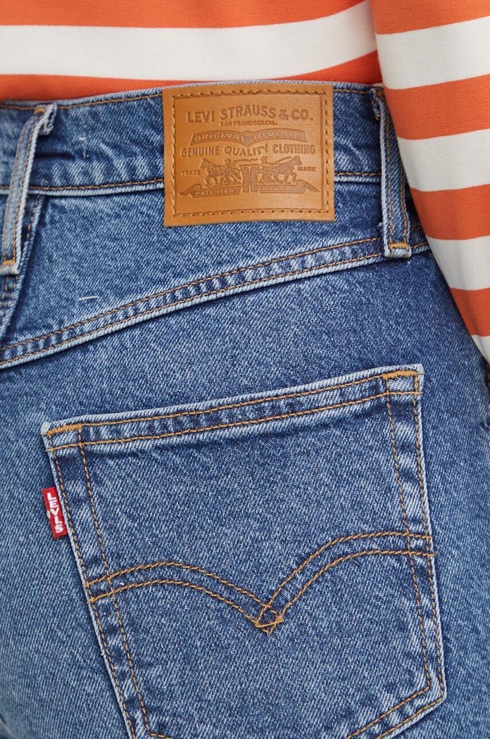 Levi's jeansy 80S MOM JEAN granatowy A3506