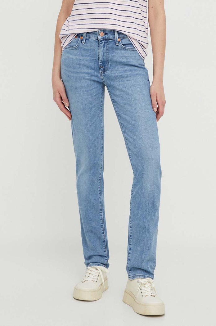 Levi's jeans 712 SLIM WELT POCKET Planet friendly albastru A6199