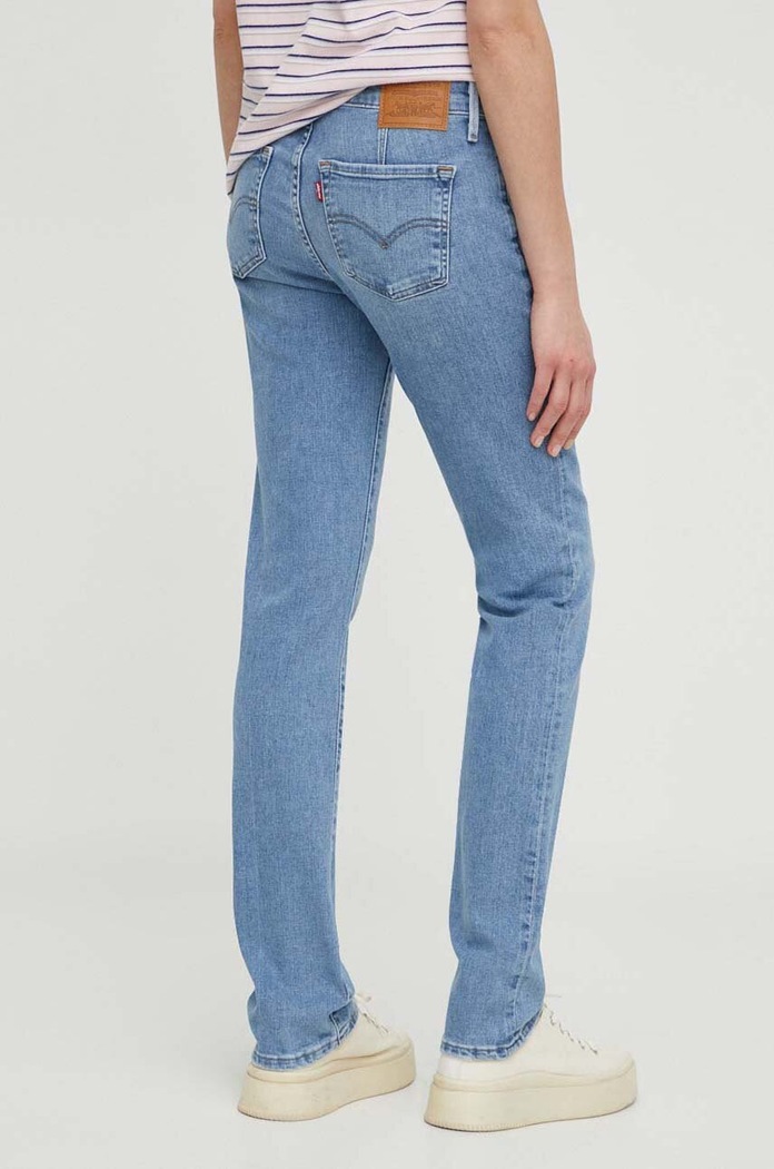 Îmbrăcăminte Levi's jeans 712 SLIM WELT POCKET A6199 albastru