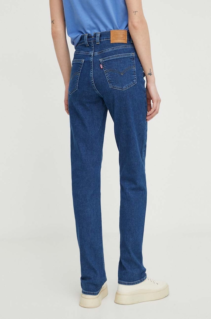 Odzież Levi's jeansy 724 TAILORED A7517 granatowy