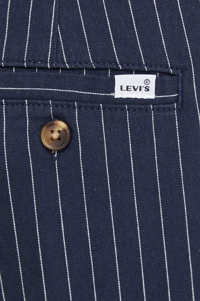 Kalhoty Levi's PLEATED WIDELEG námořnická modř A7535