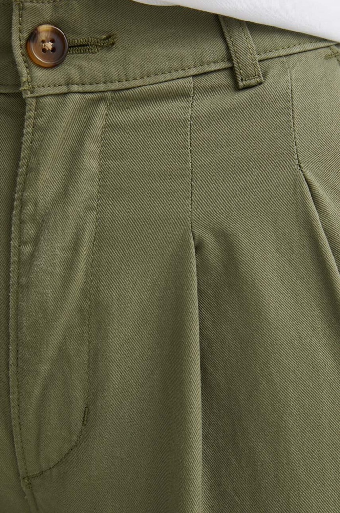 Odzież Levi's spodnie PLEATED WIDELEG A7535 zielony
