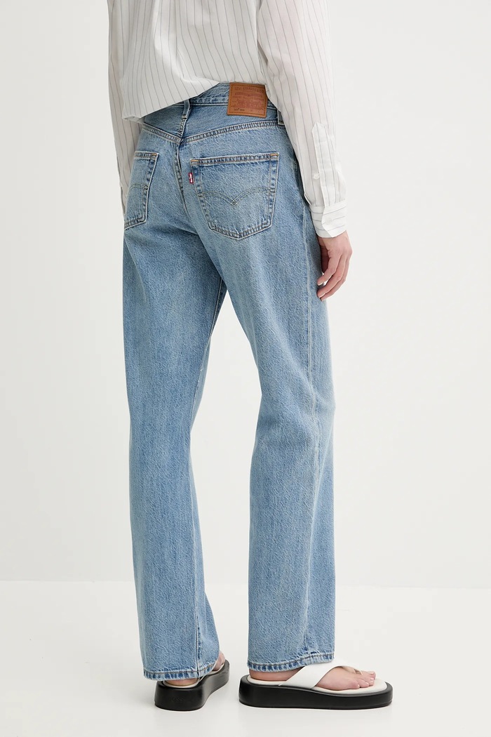 Odzież Levi's jeansy straight damskie 501 90S A8421 niebieski