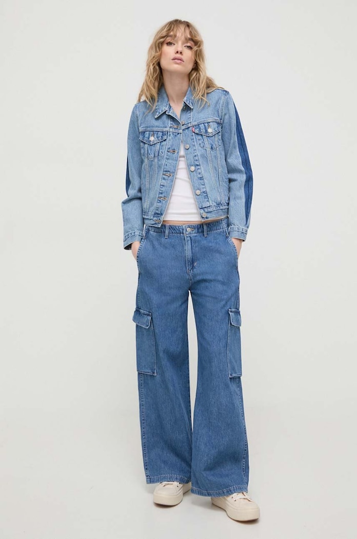 Rifle Levi's BAGGY CARGO DENIM A8540 modrá SS24