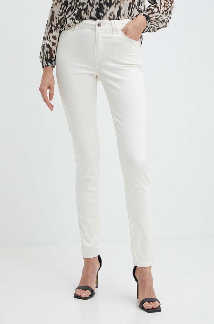 Morgan jeansy PIOUBA Planet friendly beżowy PIOUBA.OFF.WHITE