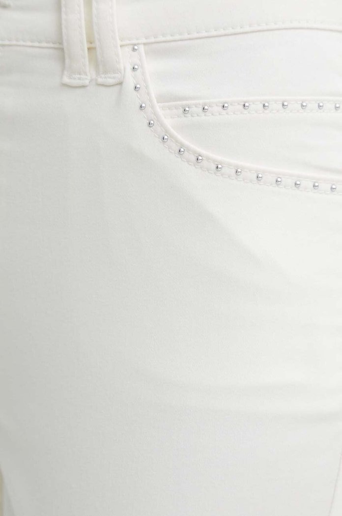 Morgan jeansy PIOUBA beżowy PIOUBA.OFF.WHITE