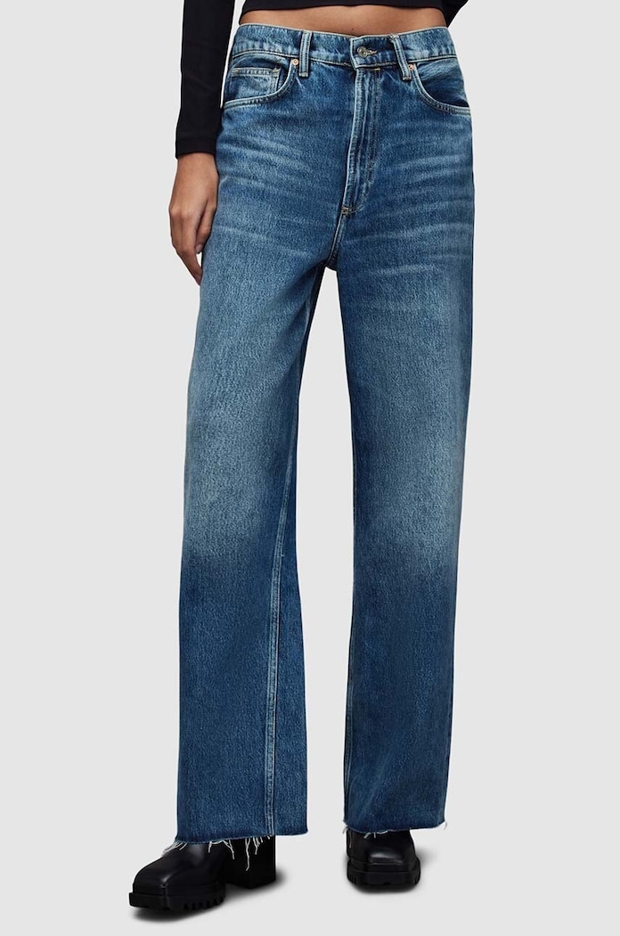 AllSaints jeansi BLAKE W002EZ turcoaz SS24