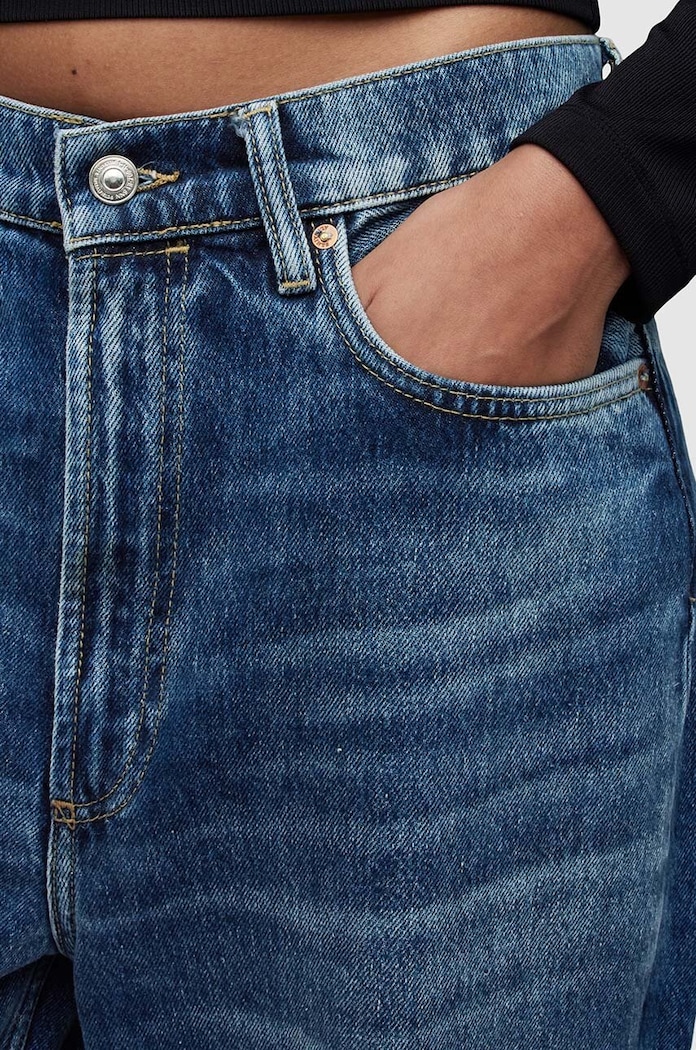 Îmbrăcăminte AllSaints jeansi BLAKE W002EZ turcoaz