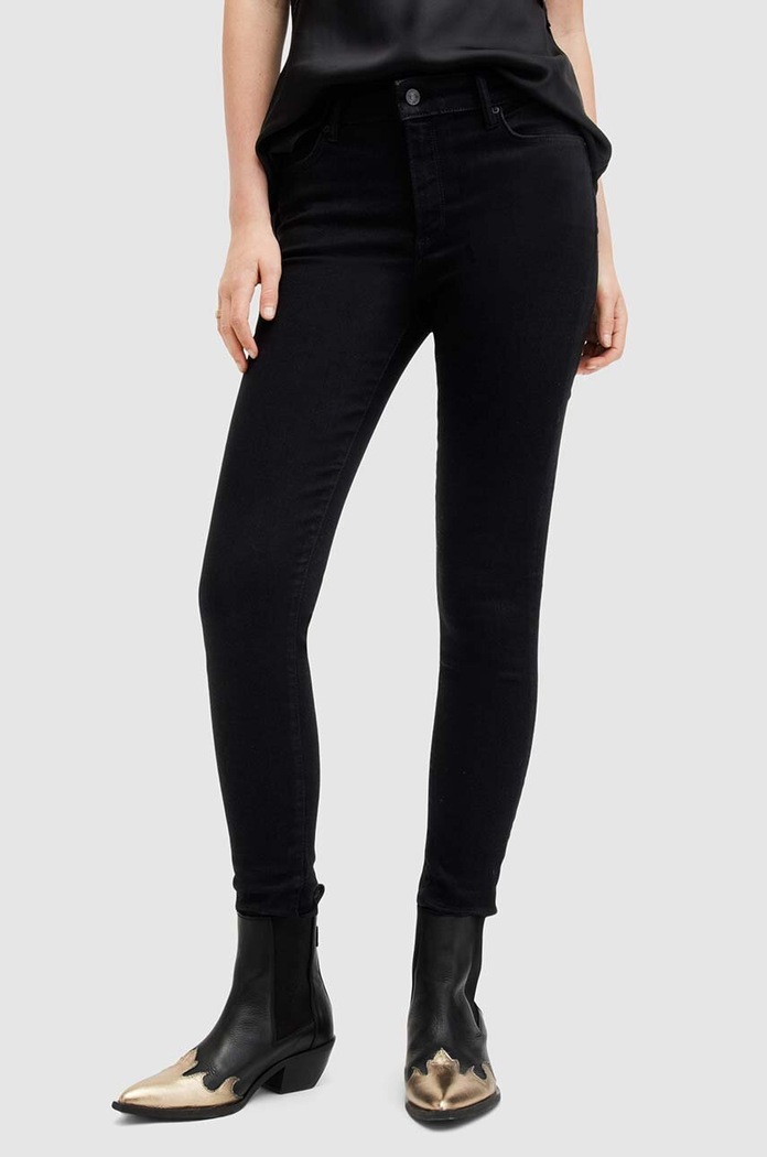 Τζιν παντελόνι AllSaints MILLER SIZEME W063EA μαύρο SS24