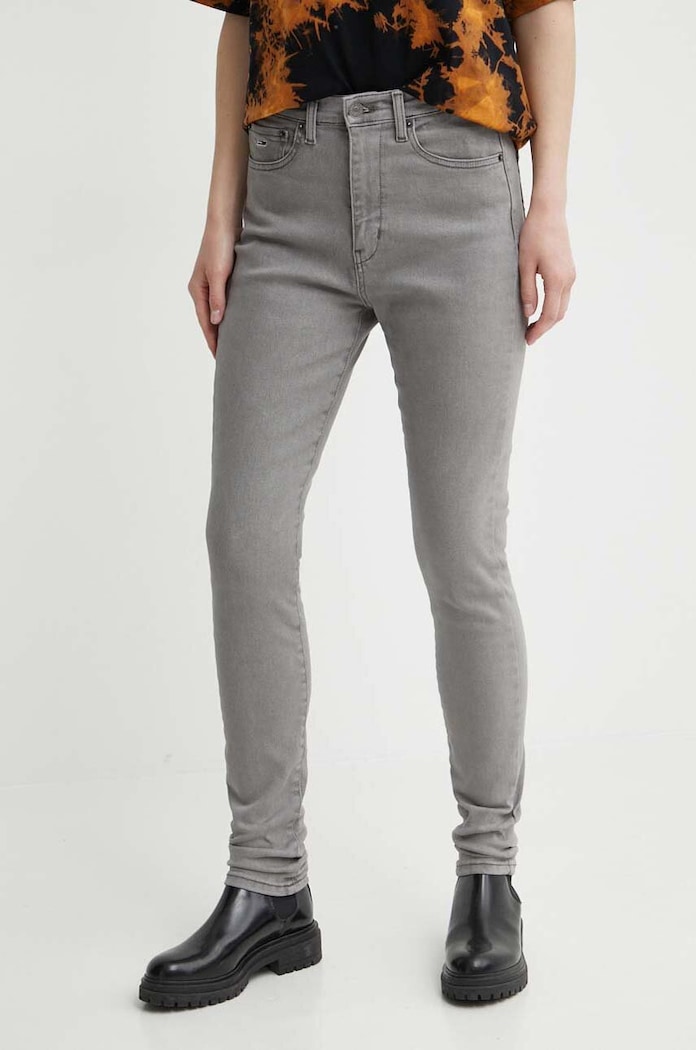 Traperice Tommy Jeans visoki crna DW0DW17594
