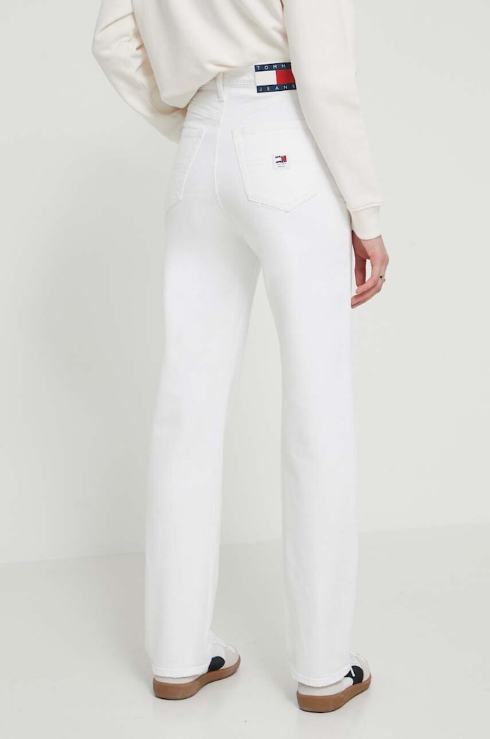 Odzież Tommy Jeans jeansy DW0DW17612 biały