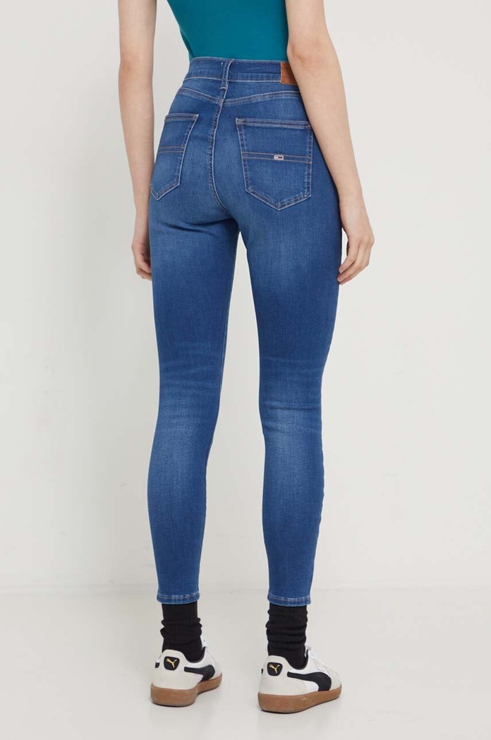 Odzież Tommy Jeans jeansy Sylvia DW0DW17592 niebieski