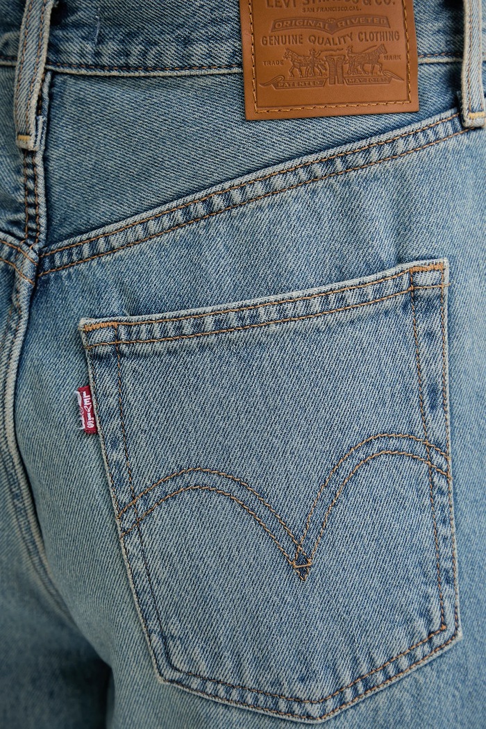 Levi's wide leg džíny dámské RIBCAGE WIDE LEG modrá A6081