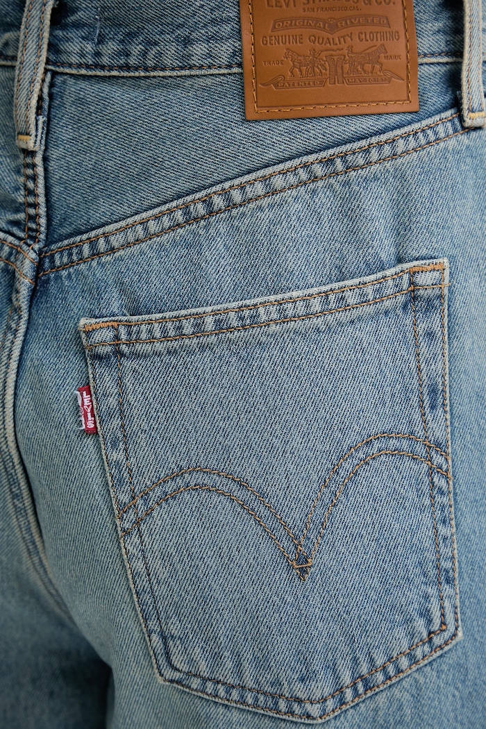 Levi's wide leg džíny dámské RIBCAGE WIDE LEG modrá A6081