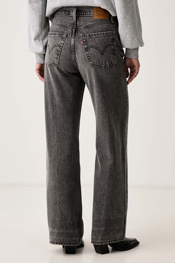 Odzież Levi's Jeansy wide leg damskie RIBCAGE WIDE LEG A6081 szary