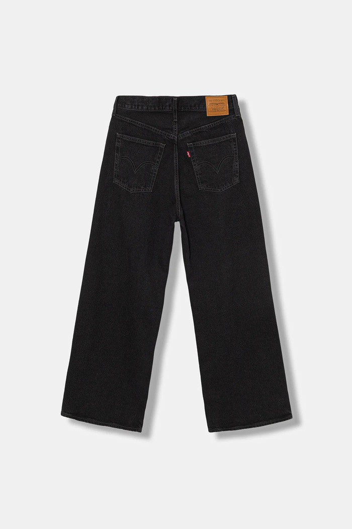 Levi's wide leg džíny dámské RIBCAGE WIDE LEG A6081 černá AA00