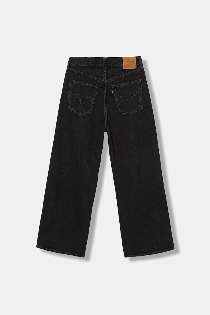 Levi's wide leg džíny dámské RIBCAGE WIDE LEG A6081 černá AA00