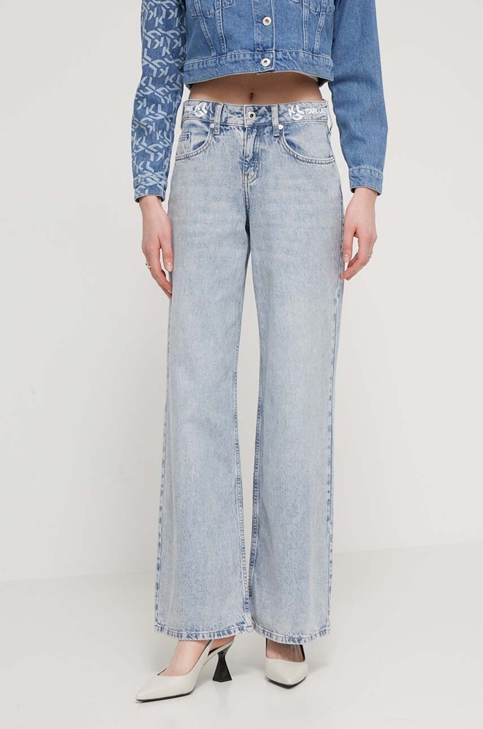 Karl Lagerfeld Jeans jeansy Planet friendly niebieski 241J1117
