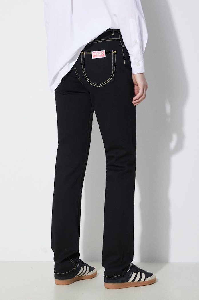 Oblečení Džíny Kenzo Solid Asagao Straight FD62DP2106C1.BM černá