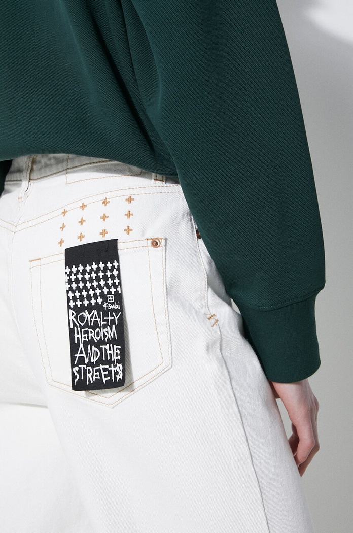 KSUBI jeansy Relax Jean Sugar Rush biały WSP24DJ040