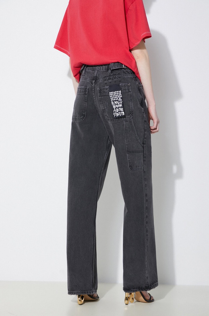 KSUBI Jeansy Low Rider Carpenter Fallen czarny WSP24DJ035