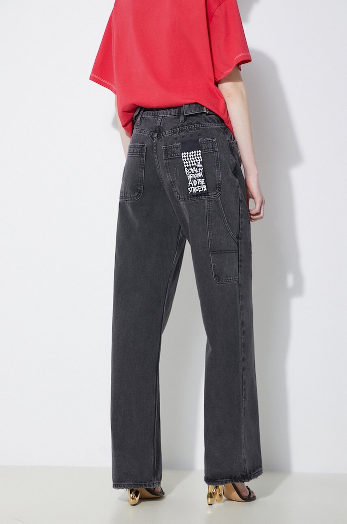 KSUBI Jeansy Low Rider Carpenter Fallen czarny WSP24DJ035