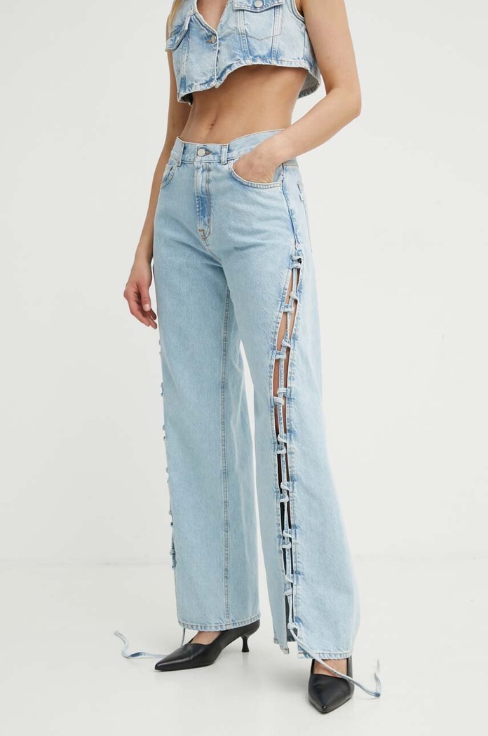 K+LUSHA jeansy KLPLEIONDF129KLW06 niebieski SS24