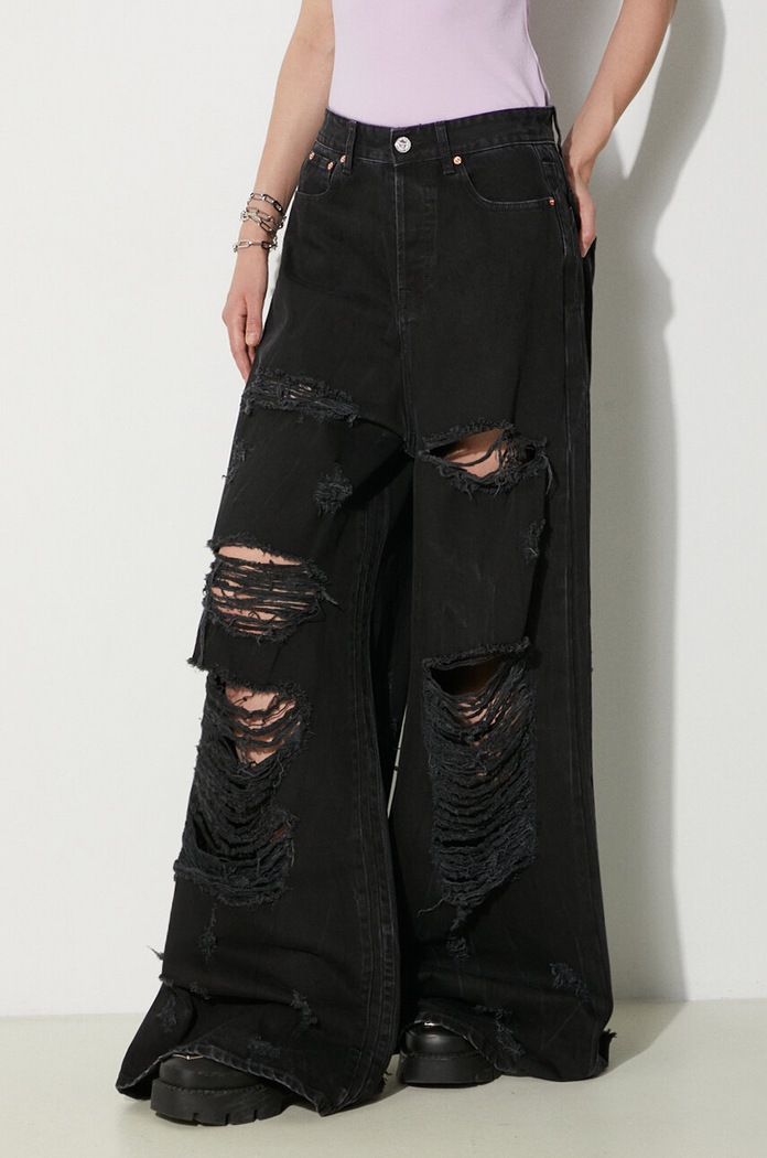 VETEMENTS jeans Destroyed black UE64PA130B